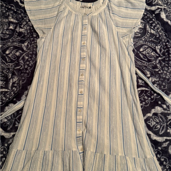 Vineyard Vines Blue and White Striped midi dress Spring Summer - Picture 4 of 9